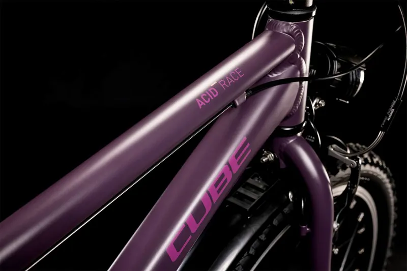 2021 Cube Acid 200 Allroad Kids Mountain Bike - Purple/Orange-5