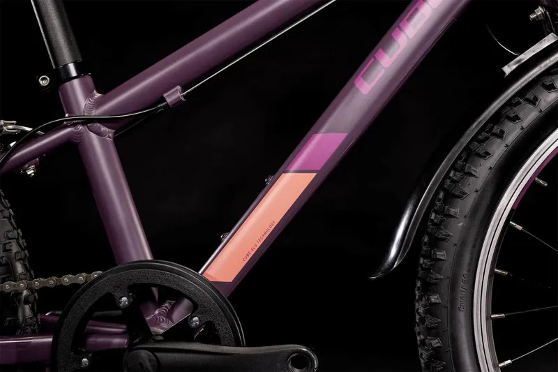 2021 Cube Acid 200 Allroad Kids Mountain Bike - Purple/Orange-2