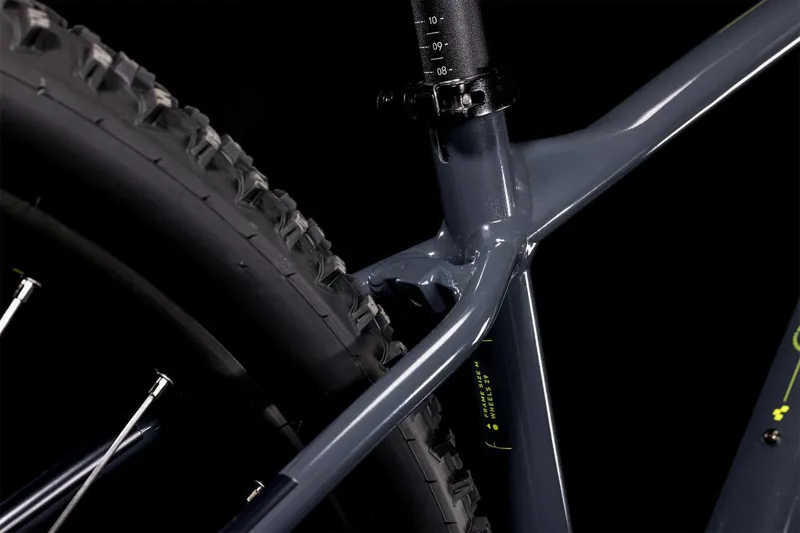 Cube Aim Pro Hardtail Mountain Bike - Grey/Flash Yellow-2