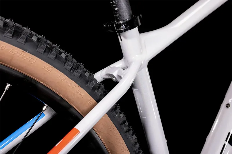 2022 Cube Aim SL Hardtail Mountain Bike - Prisma Grey/Blue/Red-3
