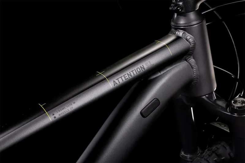 2022 Cube Attention SL Hardtail Mountain Bike - Grey/Lime-2