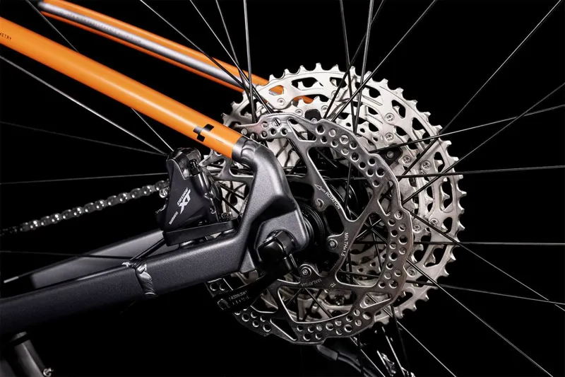 Cube Reaction Pro Hardtail Mountain Bike - Grey/Orange - Size XL-4