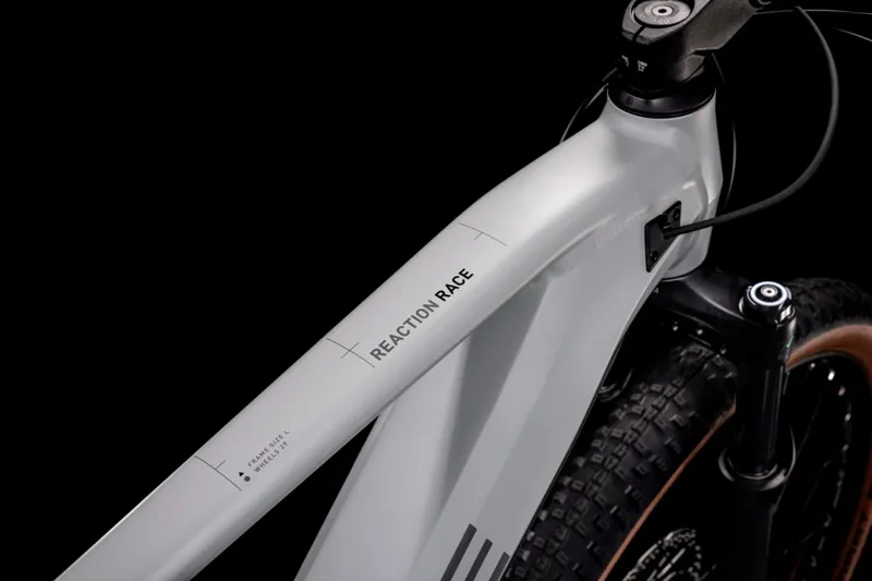 2022 Cube Reaction Hybrid Race 625 Electric Mountain Bike - Lunar/Grey-7