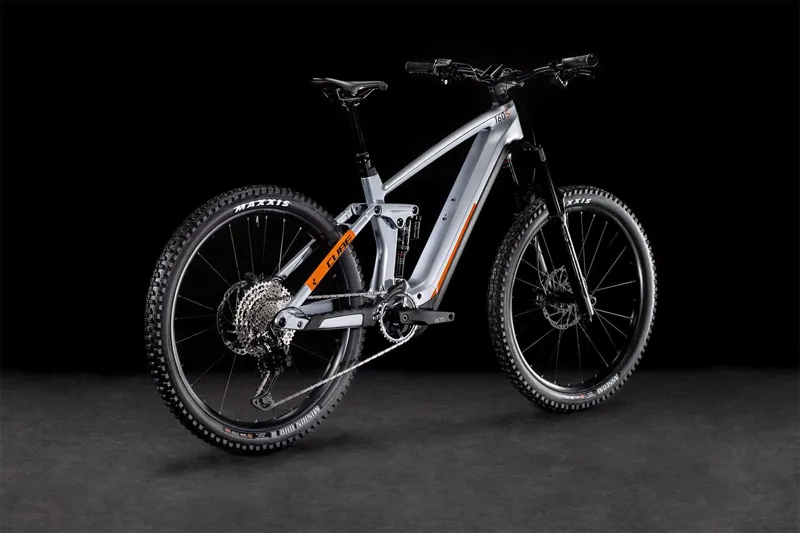 2023 Cube Stereo Hybrid 160 HPC SL 750 27.5 Electric Mountain Bike - Silver-2