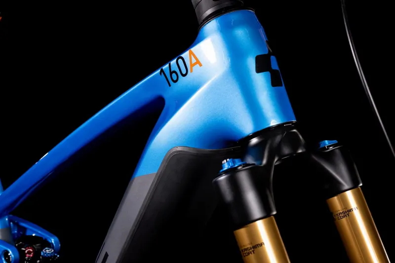 2022 Cube Stereo Hybrid 160 HPC 750 27.5 Electric Mountain Bike - Action Team-4