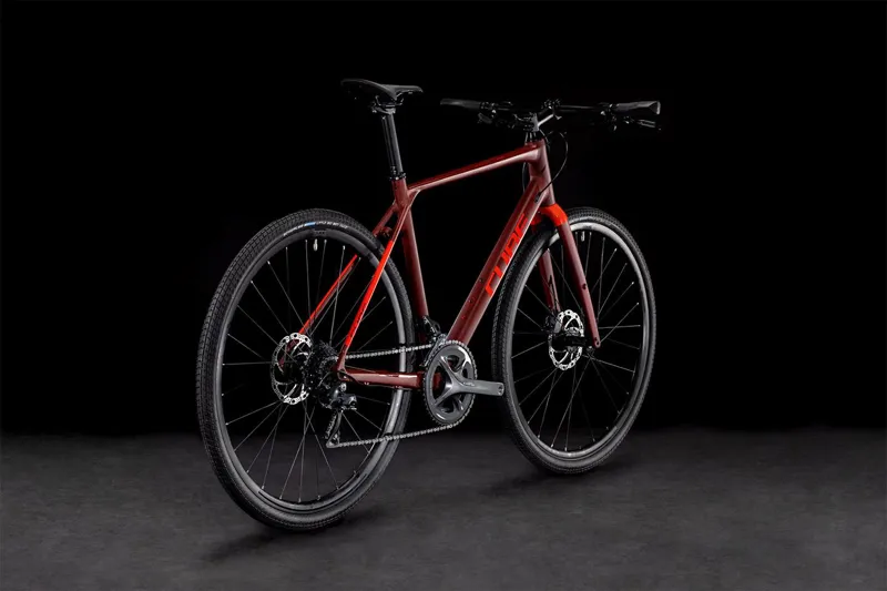 Cube SL Road Road Bike - Dark Red/Red - X-Small-5