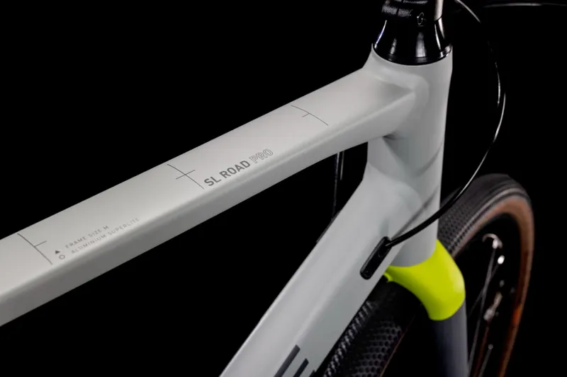 2022 Cube SL Road Pro Road Bike - Lunar/Green-2