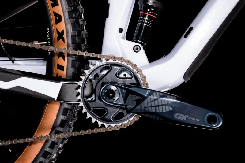 2022 Cube Stereo 150 C62 Race 29 Full Suspension Mountain Bike - Flash White/Carbon-5