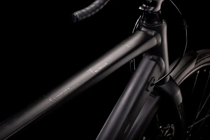 2022 Cube Nuroad FE Gravel Road Bike - Black/Metal Grey-2