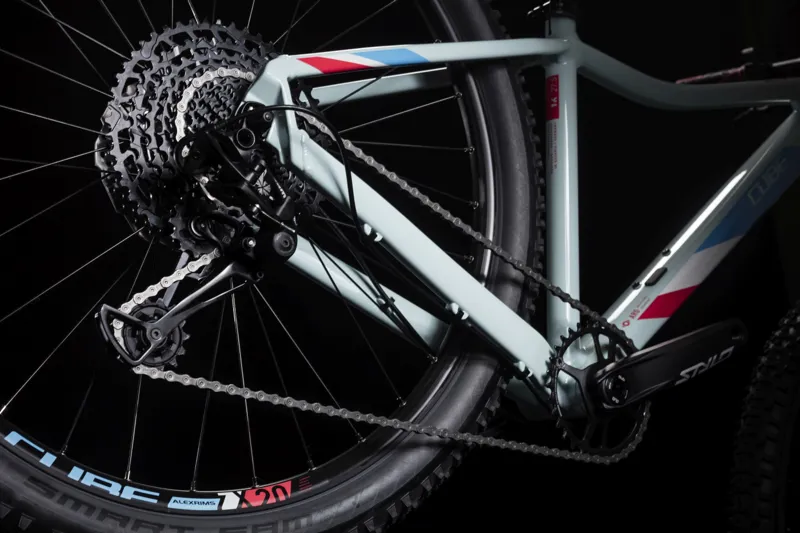 2019 Cube Access WS SL Eagle Womens Mountain Bike - Light Blue/Coral-4