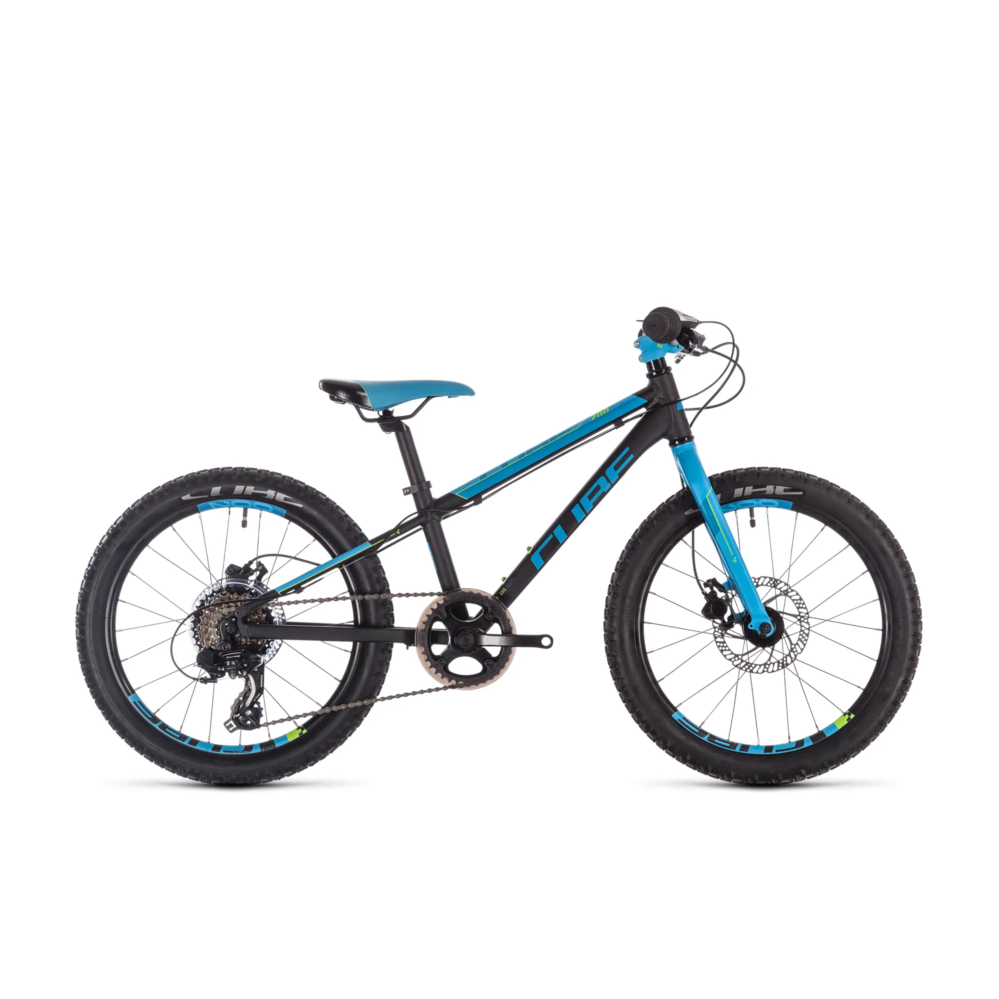 2020 Cube Acid 200 Disc Boys Kids Mountain Bike Black Blue Kiwi