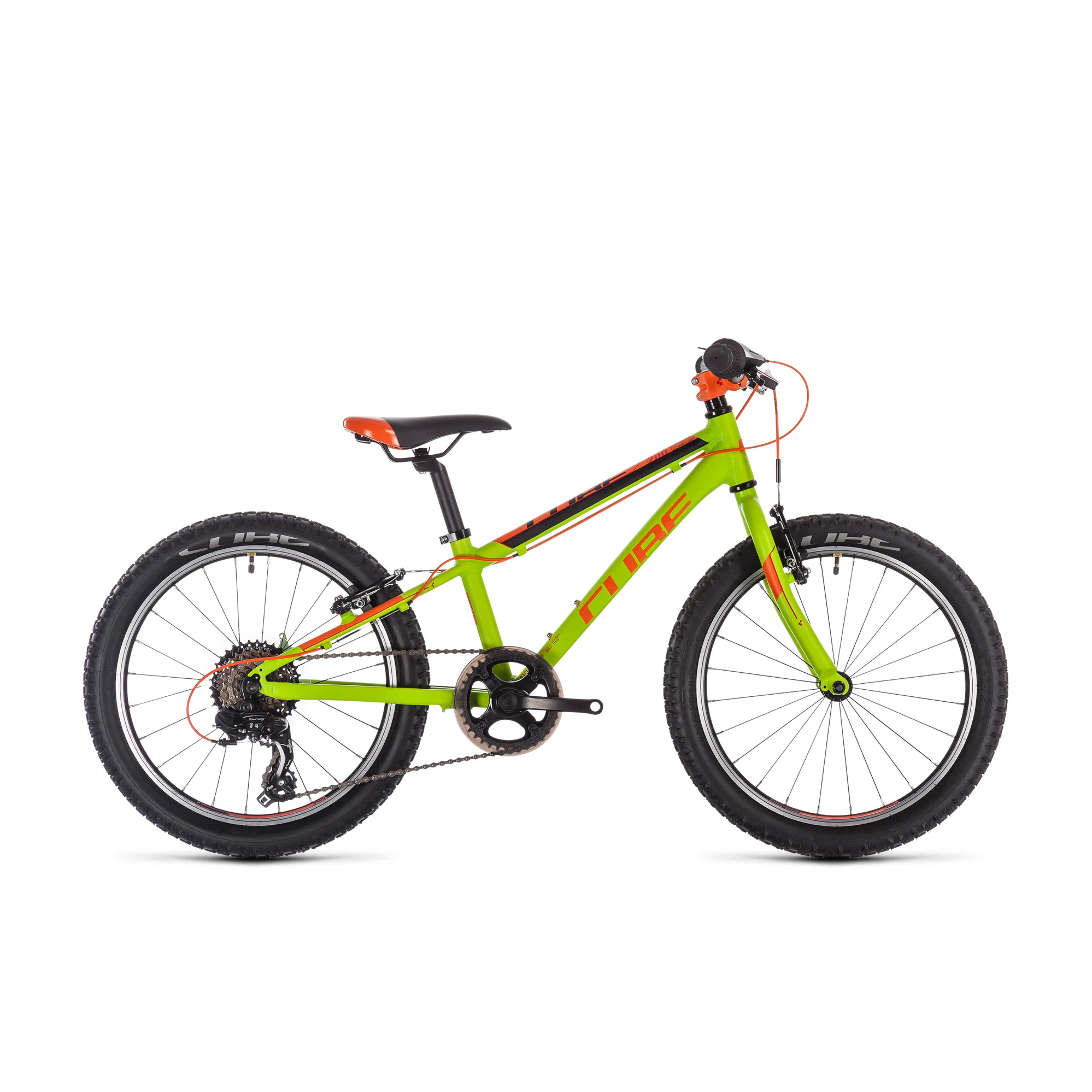 2020 Cube Acid 200 Boys Kids Mountain Bike Kiwi Black Orange