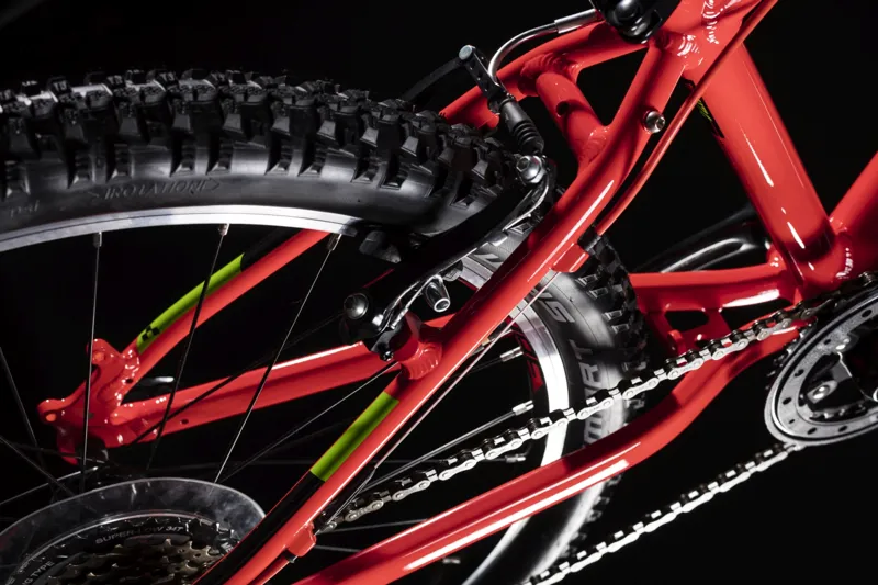 2019 Cube Acid 240 SL Kids Mountain Bike - Red/Green/Black-3