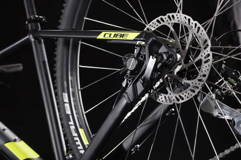 2019 Cube Aim Pro Mens Hardtail Mountain Bike - Black/Flash Yellow-3