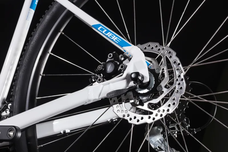 2019 Cube Aim Race Mens Hardtail Mountain Bike - White/Blue-2