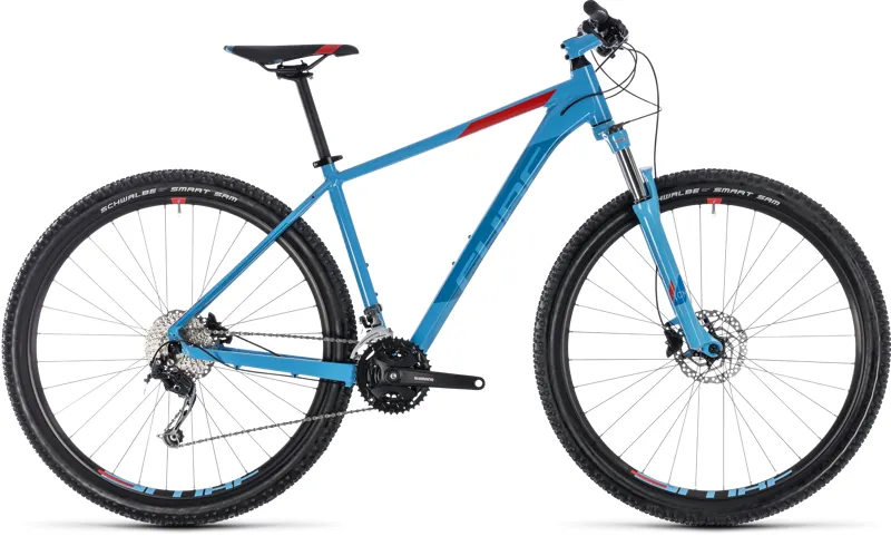 2018 Cube Aim SL Mountain Bike Blue Red