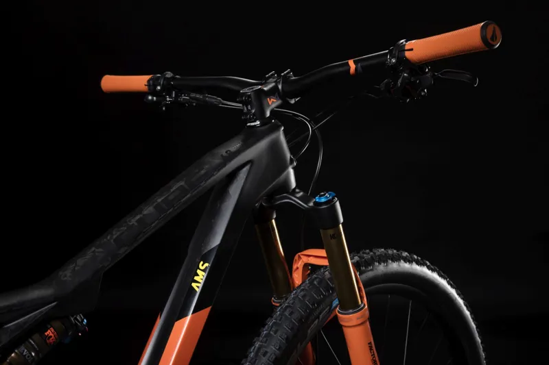 2019 Cube AMS 100 C:68 TM 29 Mens Mountain Bike - Grey/Orange-3