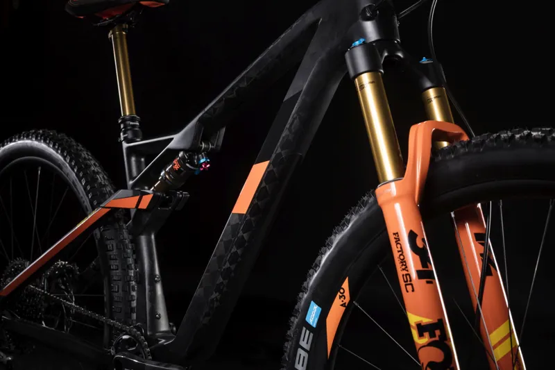 2019 Cube AMS 100 C:68 TM 29 Mens Mountain Bike - Grey/Orange-4