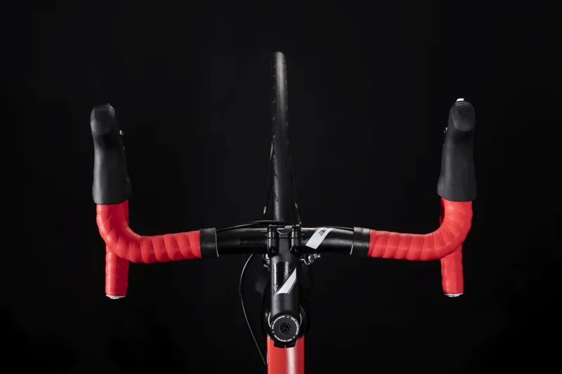 2019 Cube Attain Mens Road Bike - Black/Red-1