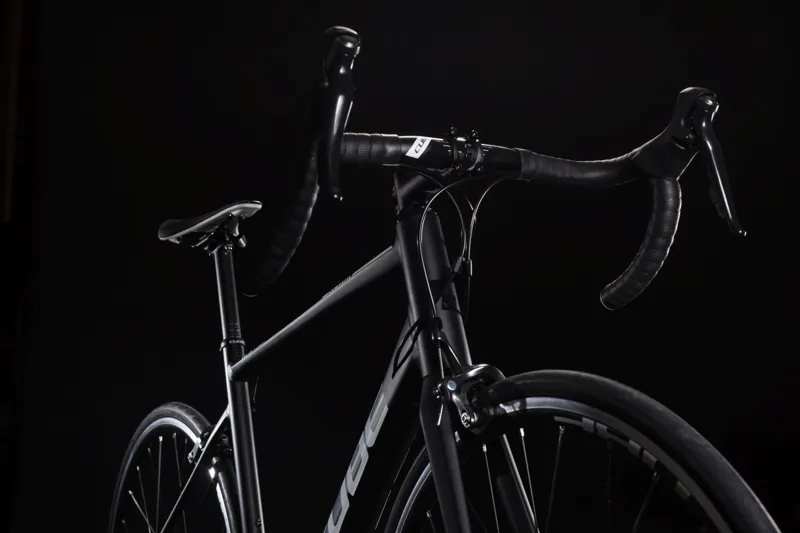 2019 Cube Attain Race Mens Road Bike - Black/White-1