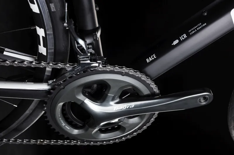 2019 Cube Attain Race Mens Road Bike - Black/White-3