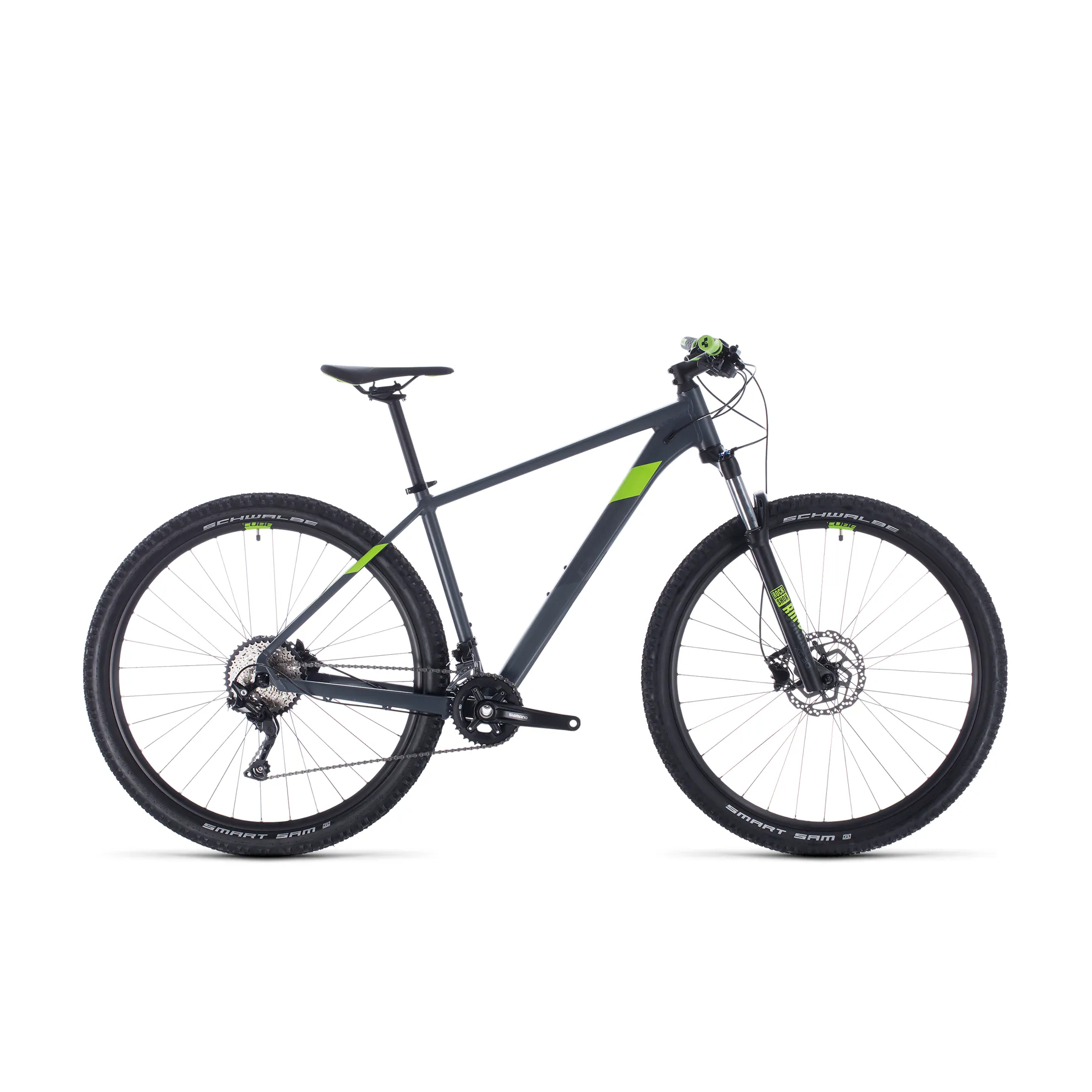 2020 Cube Attention Hardtail Mountain Bike Grey Green