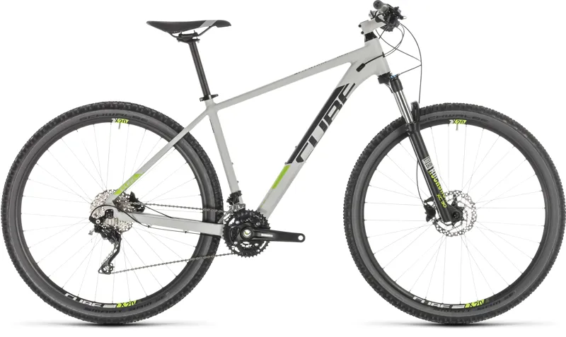 2019 Cube Attention Mens Hardtail Mountain Bike - Grey/Green