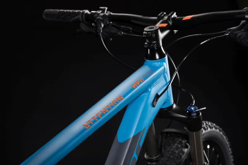 2019 Cube Attention SL Mens Hardtail Mountain Bike - Blue/Orange-2