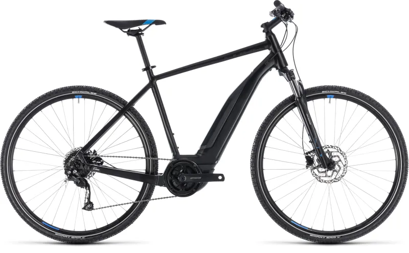 2018 Cube Cross ONE 500 Hybrid Bike Black/Blue