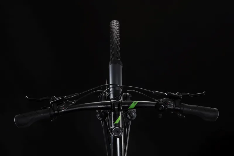 2019 Cube Cross Allroad Step-Through Hybrid Bike - Iridium/Green-1