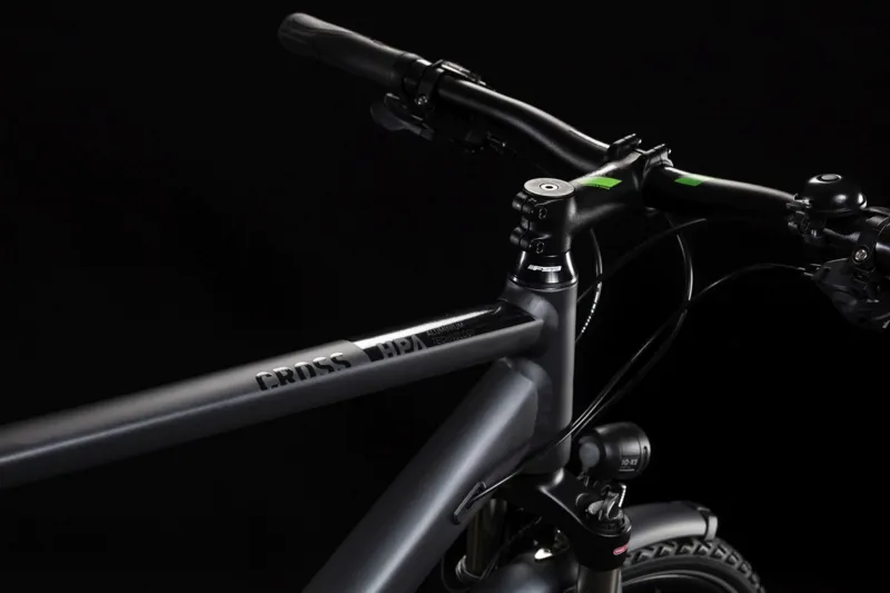 2019 Cube Cross Allroad Step-Through Hybrid Bike - Iridium/Green-3