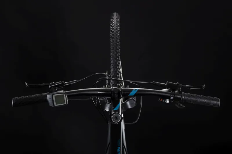 2019 Cube Cross Hybrid One 500 Trapeze Electric Bike - Iridium/Blue-1