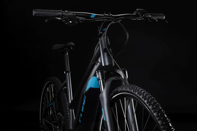 2019 Cube Cross Hybrid One 500 Trapeze Electric Bike - Iridium/Blue-4