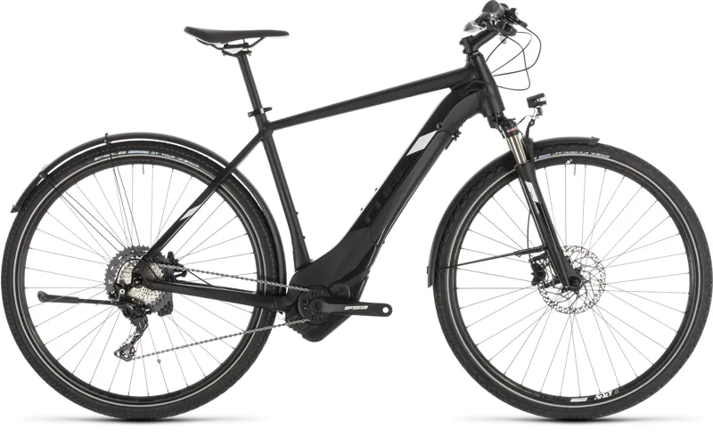 2019 Cube Cross Hybrid Race 500 Allroad Mens Electric Bike - Black