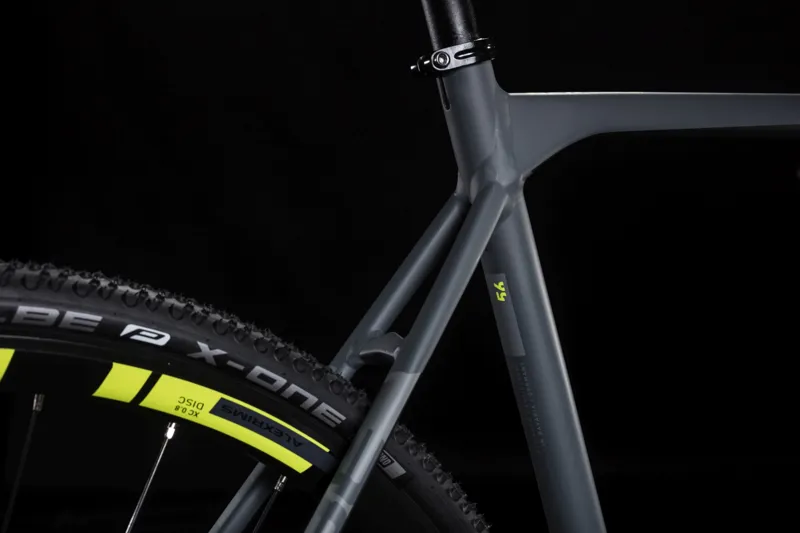 2019 Cube Cross Race Pro Mens Road Bike - Grey/Flash Yellow-1