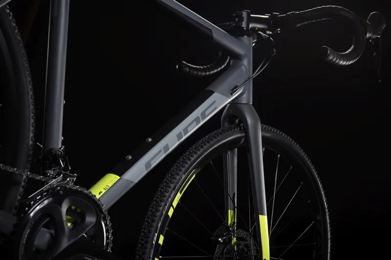2019 Cube Cross Race Pro Mens Road Bike - Grey/Flash Yellow-3