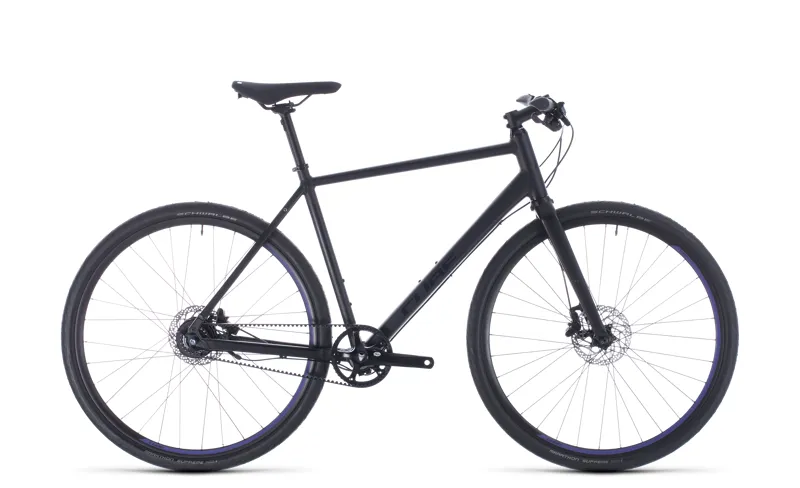 2020 Cube Editor Mens Hybrid Bike - Black/Purple