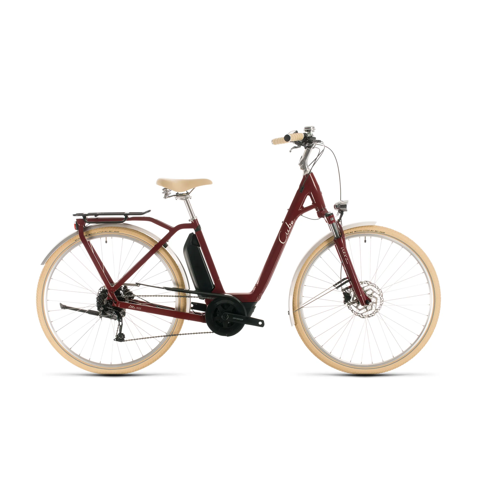 2020 Cube Ella Ride Hybrid 500 Womens Electric Hybrid Bike Red