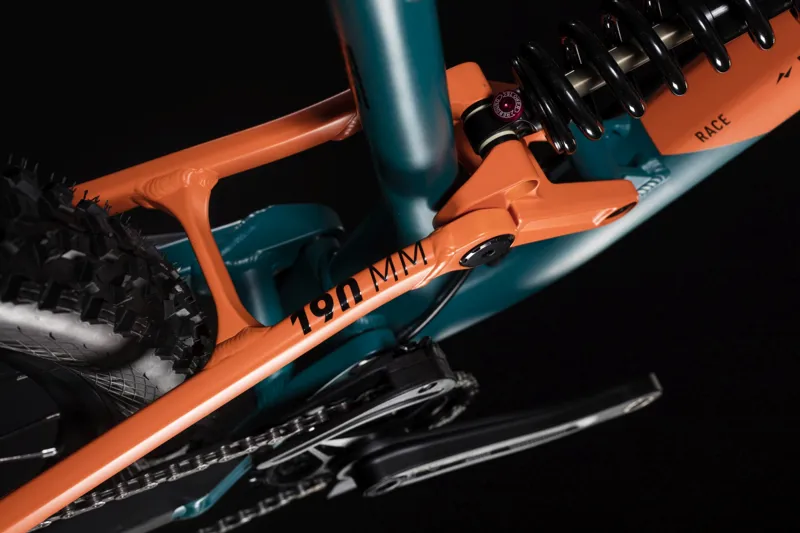 2019 Cube Hanzz 190 Race 27.5 Mens Mountain Bike - Pine Tree/Orange-3