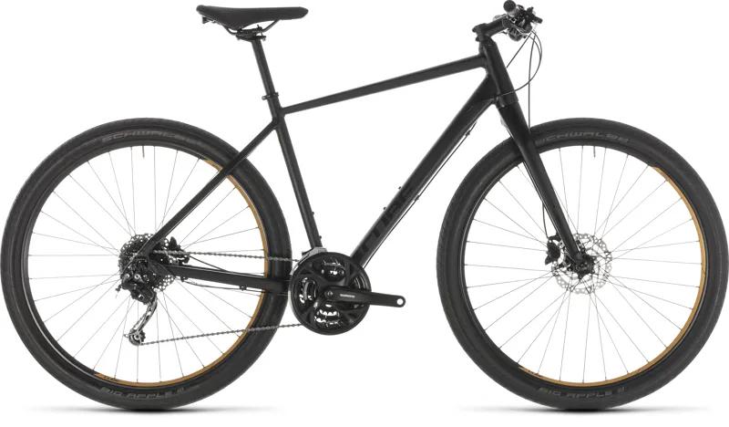 C*7様 HYDE 2019 Cube Hyde Mens Hybrid Bike - Black/Yellow
