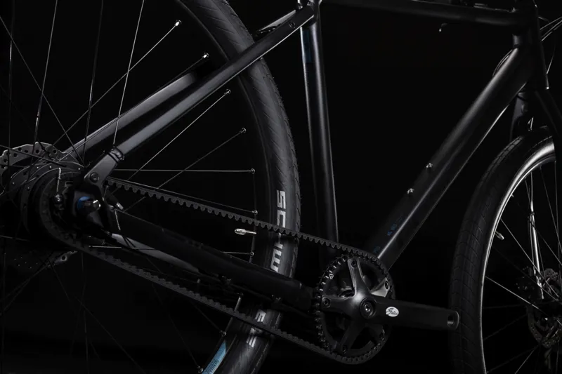 2019 Cube Hyde Pro Step-Through Hybrid Bike - Black/Blue-1