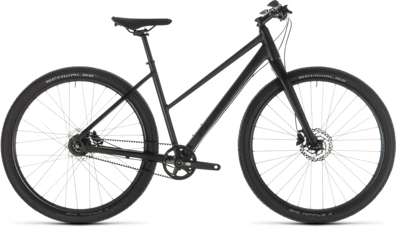 2019 Cube Hyde Pro Step-Through Hybrid Bike - Black/Blue