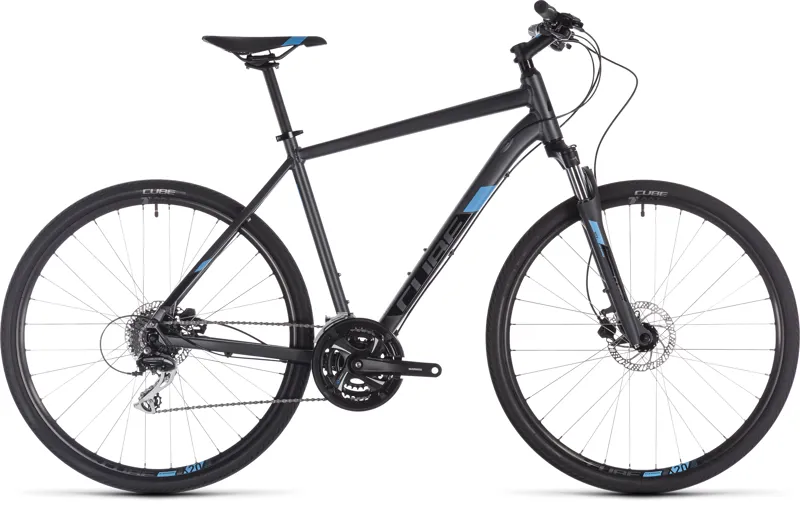 2019 Cube Nature Hybrid Bike - Iridium/Blue