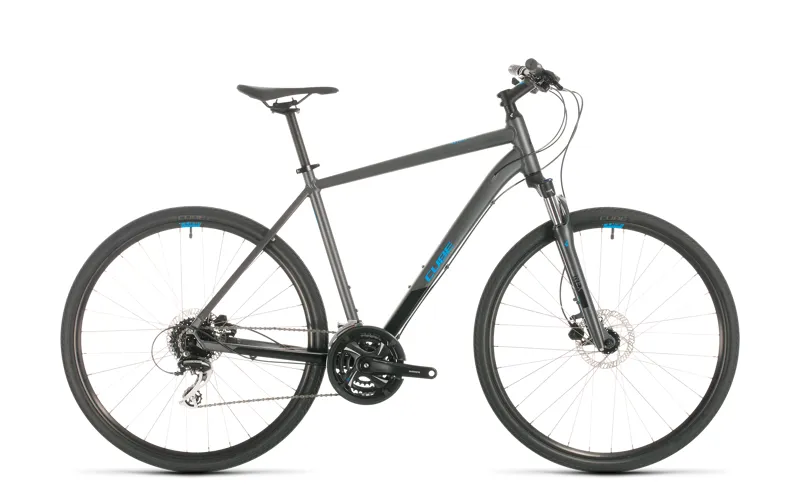 2020 Cube Nature Mens Hybrid Bike - Iridium/Blue