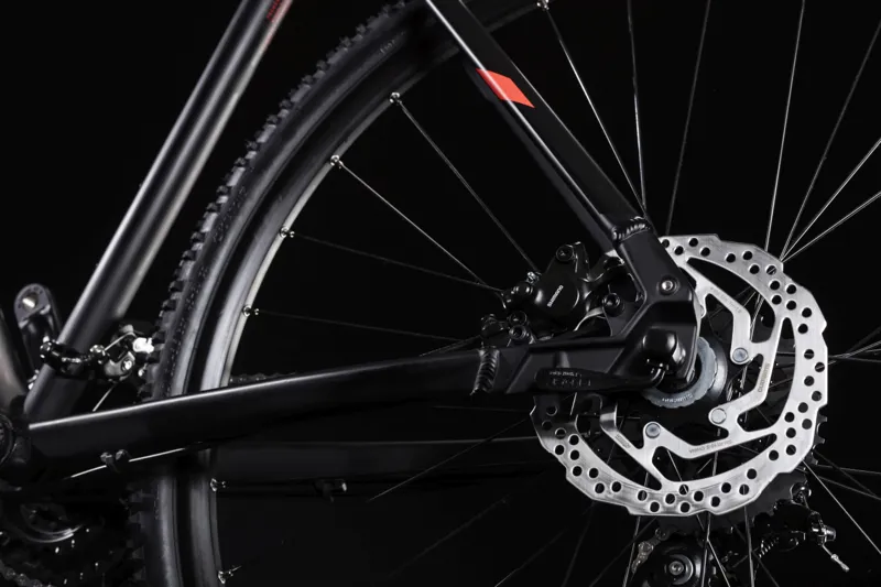 2019 Cube Nature Pro Mens Hybrid Bike - Black/Red-3