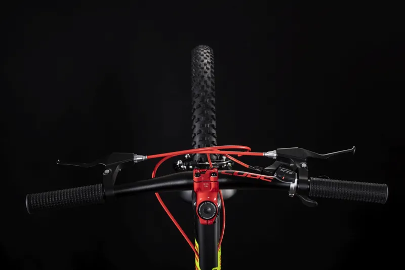 2019 Cube Reaction 240 SL Kids Mountain Bike - Black/Red/Green-1