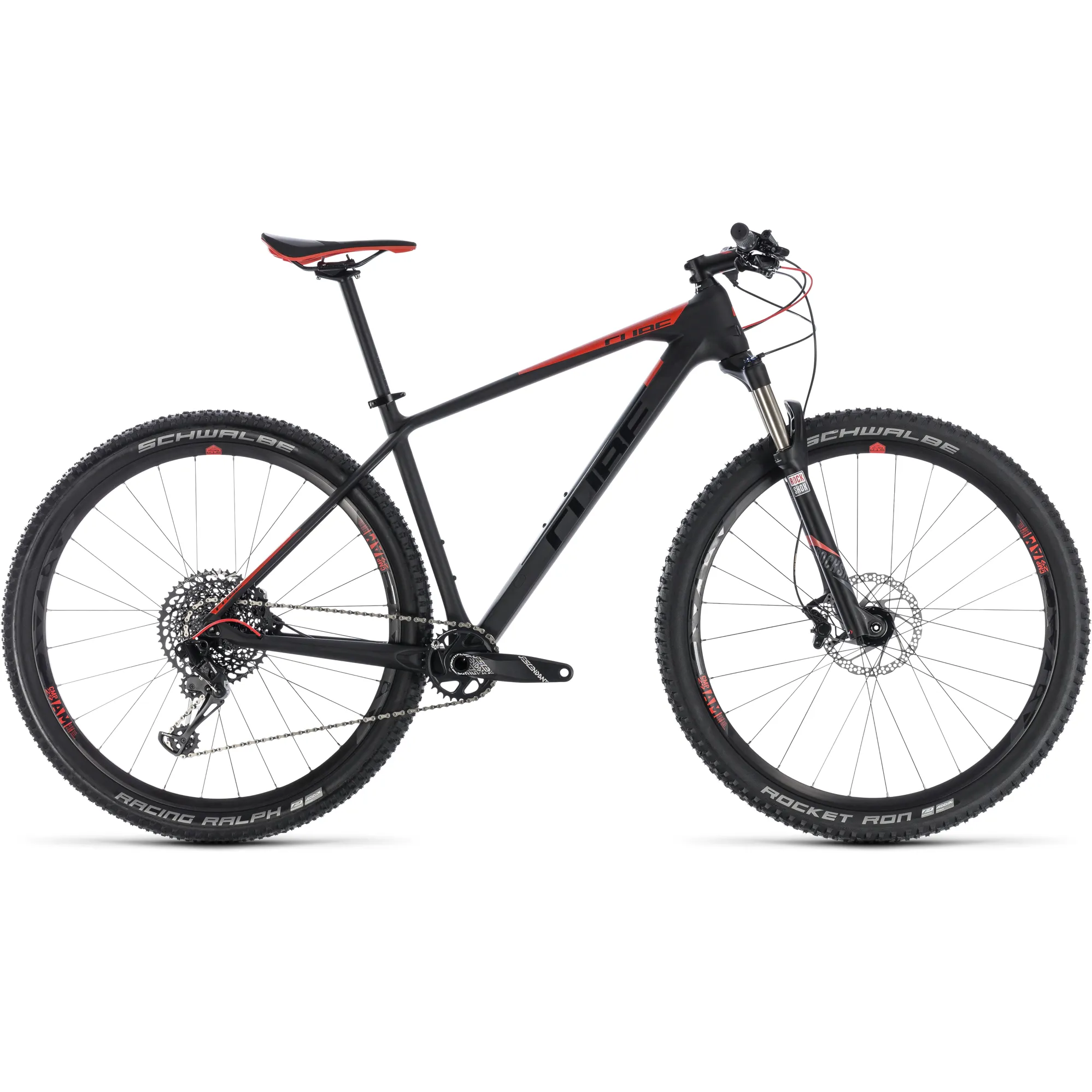 2018 Cube Reaction C 62 Pro Hardtail Mountain Bike Carbon Red