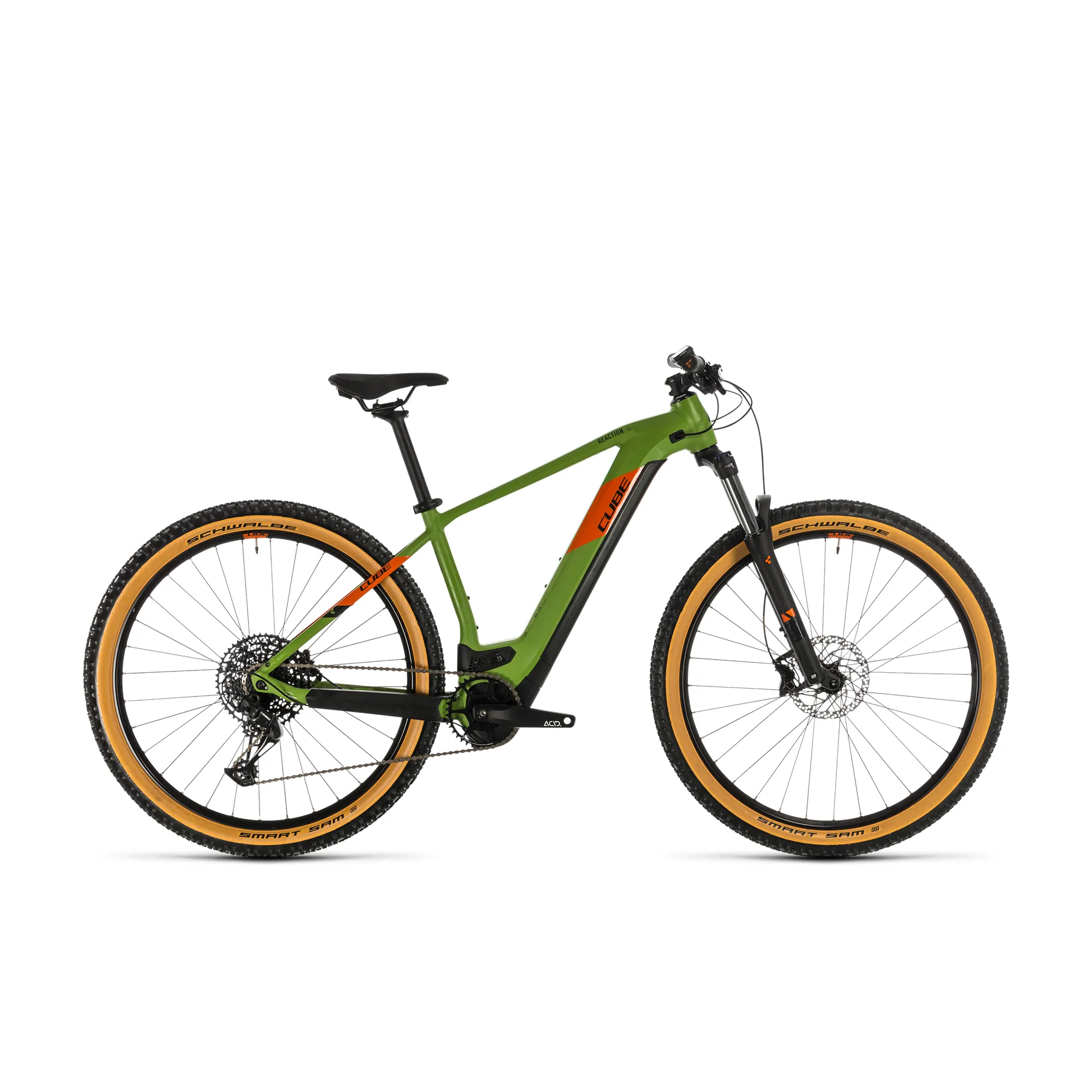 2020 Cube Reaction Hybrid EX 500 Electric Mountain Bike Green