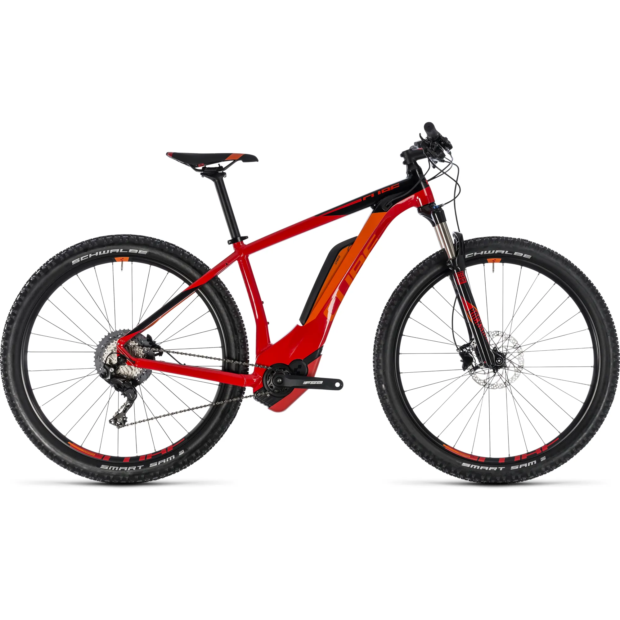 2018 Cube Reaction Hybrid Race 500 E MTB Red Black
