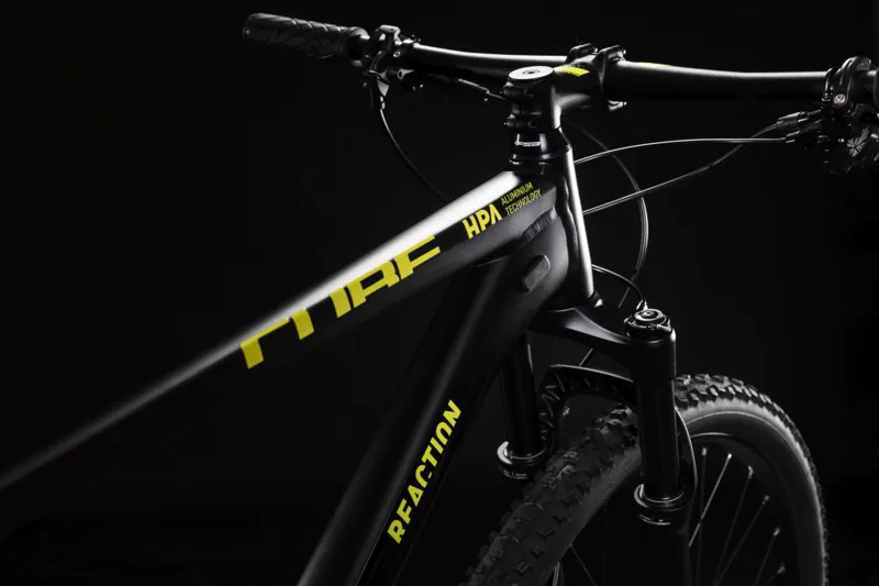 2019 Cube Reaction Race Mens Hardtail Mountain Bike - Black/Yellow-3